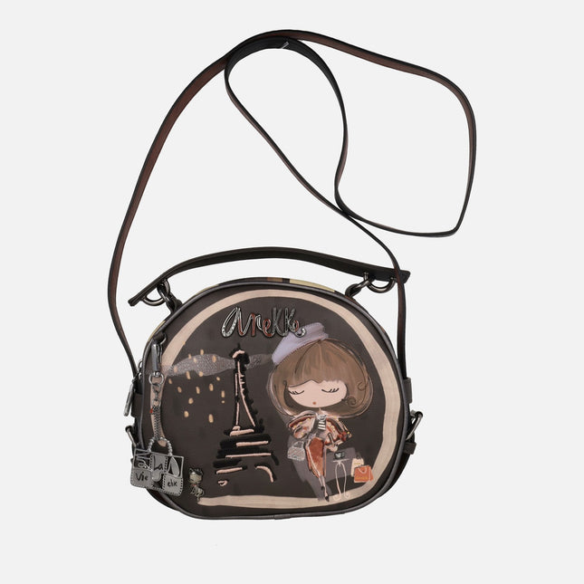 Bolso bandolera semi circular Mademoiselle