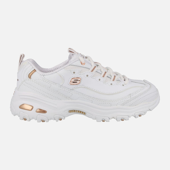 Zapatillas deportivas blancas Skechers D'lites Fresh Start