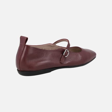 Bailarinas merceditas de piel A-86130