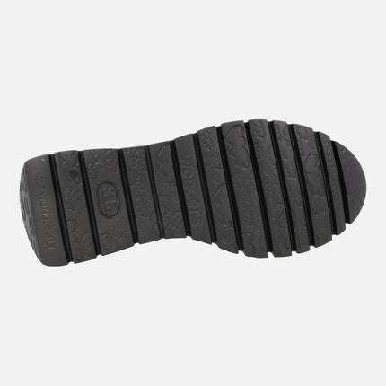 Botines de estilo deportivo Odisei 93 en combinado negro/plomo