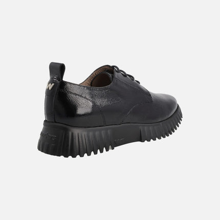 Zapatos de cordones en piel charol FlexFly 01