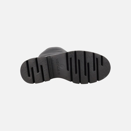 Botas altas de piel negra Bones con sistema FlyGRIP