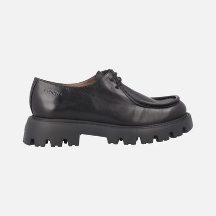Zapatos wallabee de cordones Goodfly 14 en piel negra