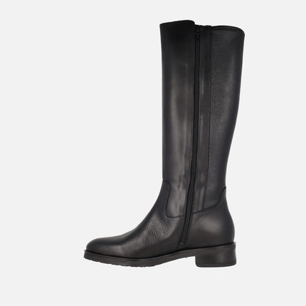 Botas altas de piel y tejido elástico Codigree 00