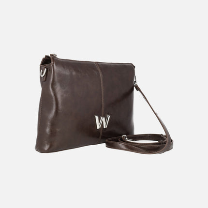 Bolsos bandolera Wonders WB-54022 con logo metálico