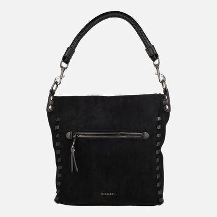 Bolsos Flavia en tejido efecto ante con detalle de pespuntes