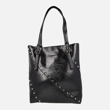 Freeda leather effect bags with studded detail