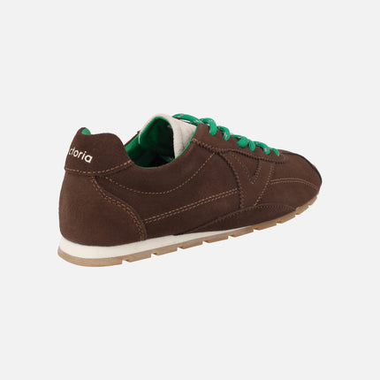 Zapatillas deportivas para mujer Aster en piel serraje