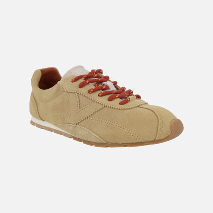 Zapatillas deportivas para mujer Aster en piel serraje