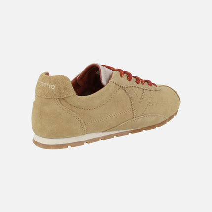 Zapatillas deportivas para mujer Aster en piel serraje