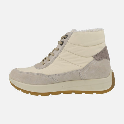 Botines de cordones en tejido acolchado con membrana Gore tex