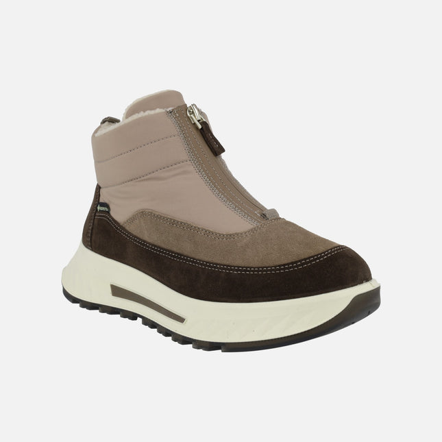 Botines deportivos para mujer con cremallera frontal y membrana Gore tex