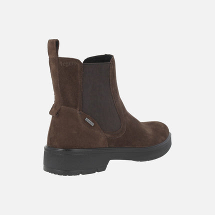 Botines de serraje inspiración chelsea con membrana Gore tex