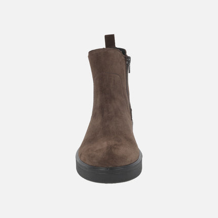 Botines de serraje inspiración chelsea con membrana Gore tex