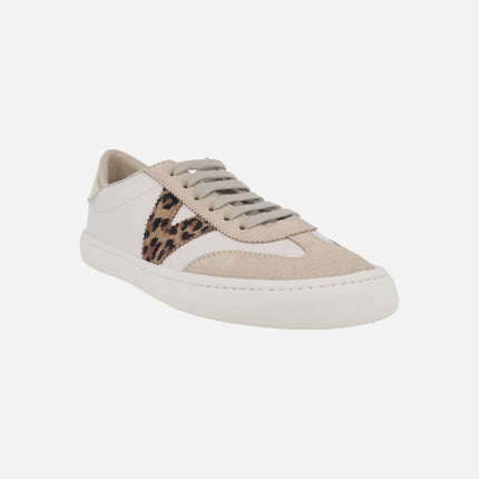 Olmo Barefoot sneakers with leather effect and leopard print VICTORIA