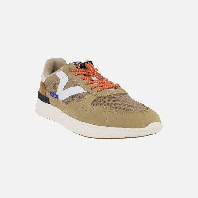 Zapatillas deportivas para hombre Anima Mesh en combinado beige