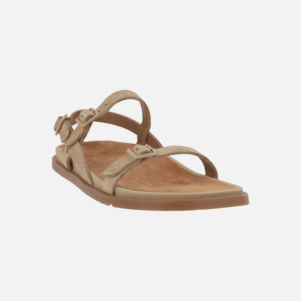 Sandalias de tiras en ante con hebillas para mujer Lluc sandals