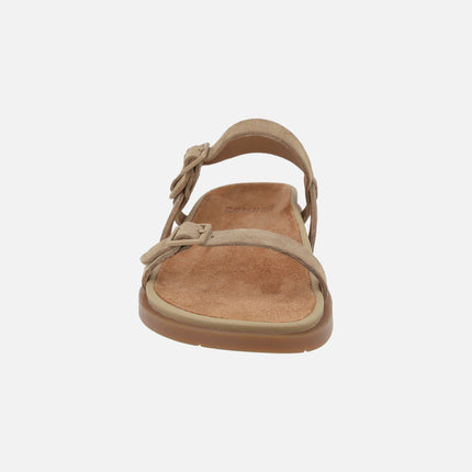 Sandalias de tiras en ante con hebillas para mujer Lluc sandals