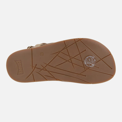 Sandalias de tiras en ante con hebillas para mujer Lluc sandals
