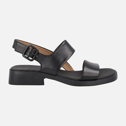 Sandalias de piel para mujer Dana con tacón bajo