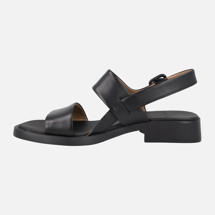 Sandalias de piel para mujer Dana con tacón bajo