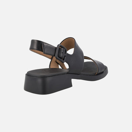 Sandalias de piel para mujer Dana con tacón bajo