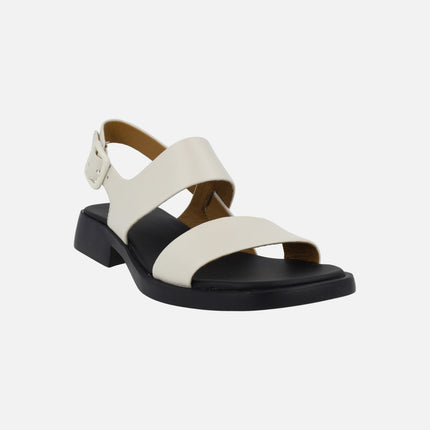 Sandalias de piel para mujer Dana con tacón bajo