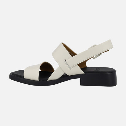 Sandalias de piel para mujer Dana con tacón bajo