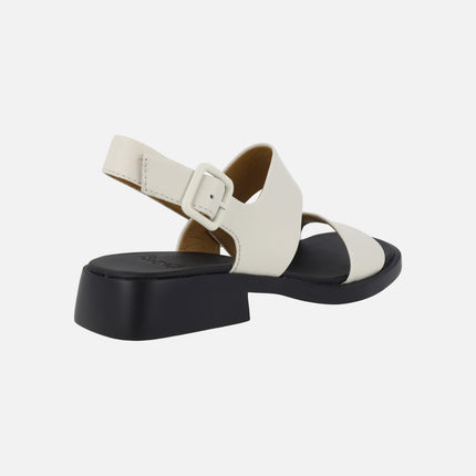 Sandalias de piel para mujer Dana con tacón bajo