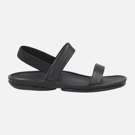 Sandalias negras de piel Right Isla