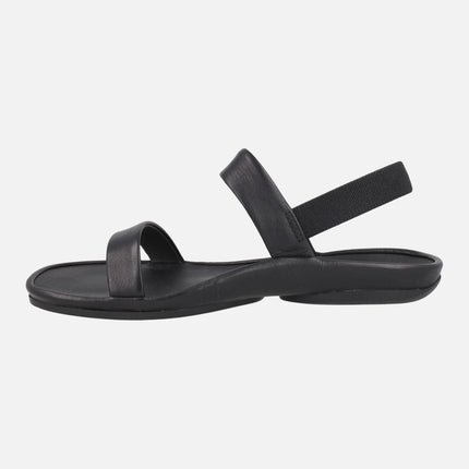 Sandalias negras de piel Right Isla