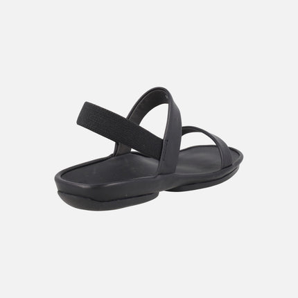 Sandalias negras de piel Right Isla
