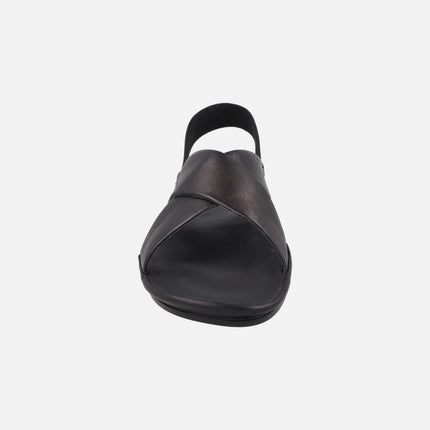 Sandalias negras de piel Right Isla