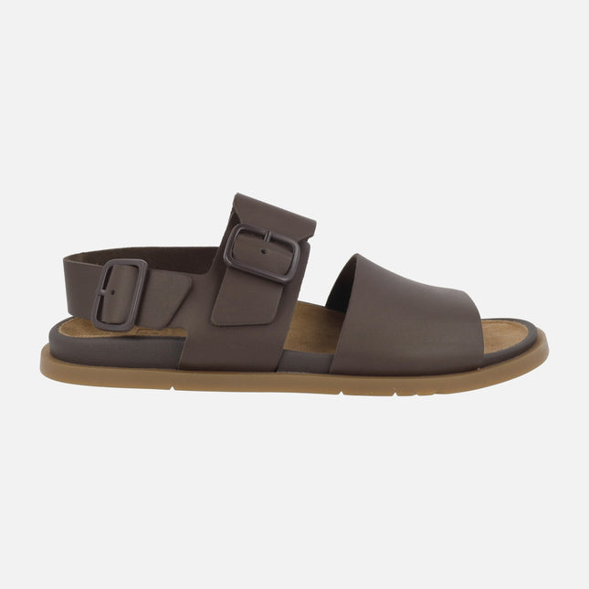Brown leather sandals for men Lluc sandal