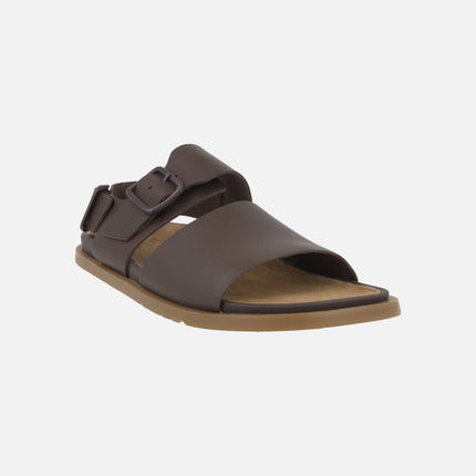 Sandalias marrones de piel para hombre Lluc sandal