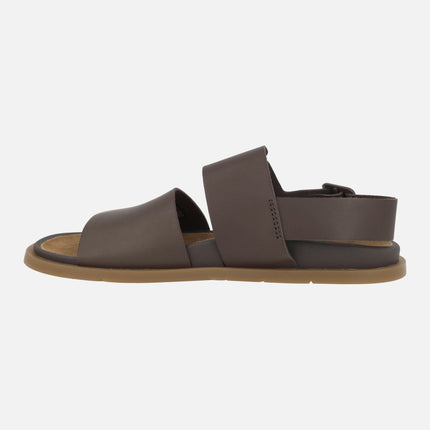 Sandalias marrones de piel para hombre Lluc sandal