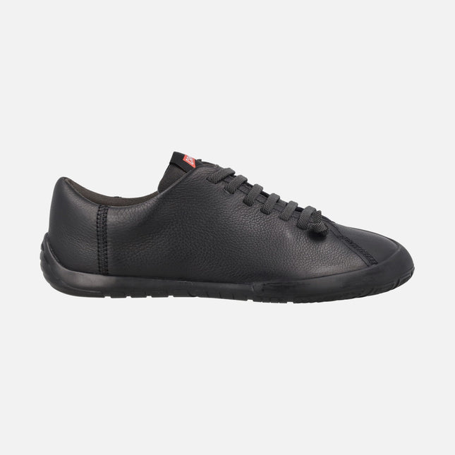 Pau Path+ men's black leather sneakers