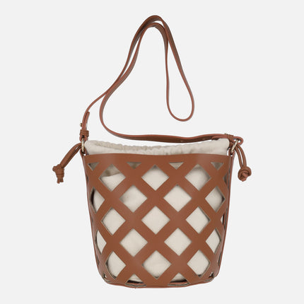 Bolsos bandolera en combinado cuero Tukuyu