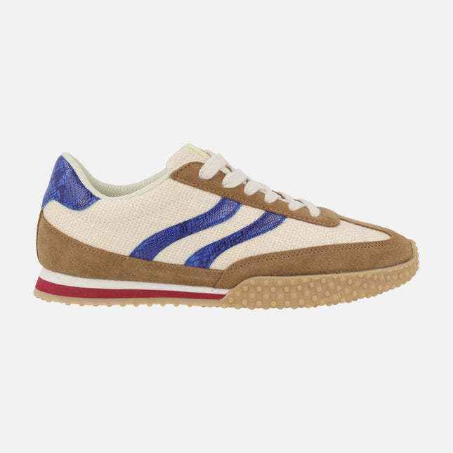 Zapatillas deportivas BLOMKEST en tejido lino y serraje