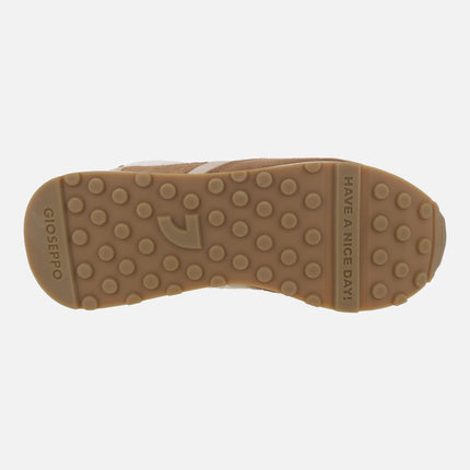 Zapatillas deportivas con cuña interior Dapitan en combinado de serraje y crochet