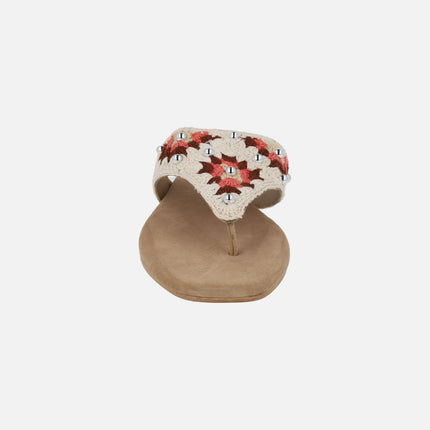 Sandalias Isiolo en tejido crochet con tachas