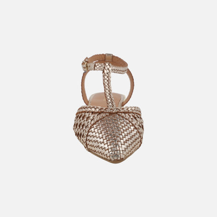 Bailarinas trenzadas de piel Jhelum