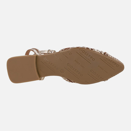 Bailarinas trenzadas de piel Jhelum