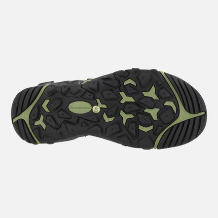Sandalias grises para hombre con cierres de velcro Jerez 01