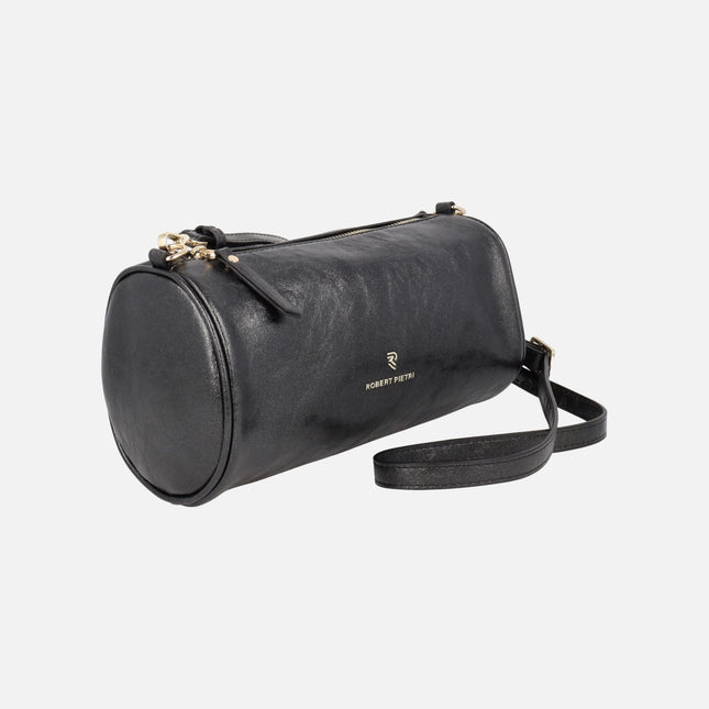 Gold line cylindrical black bags