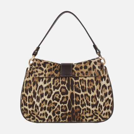 Bolsos para hombro en estampado leopardo línea Lugano