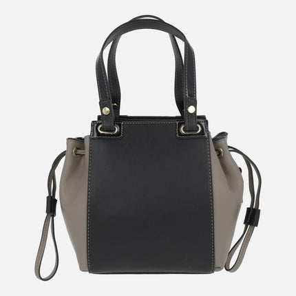 Bolsos de mano con bandolera en combinado bicolor Manhattan