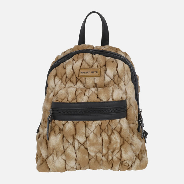 Mochilas linea Terra en acabado acolchado cuero