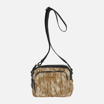 Bolsos bandolera en acolchado combinado cuero