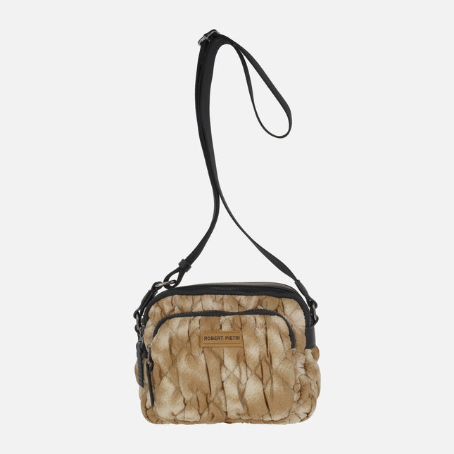 Bolsos bandolera en acolchado combinado cuero